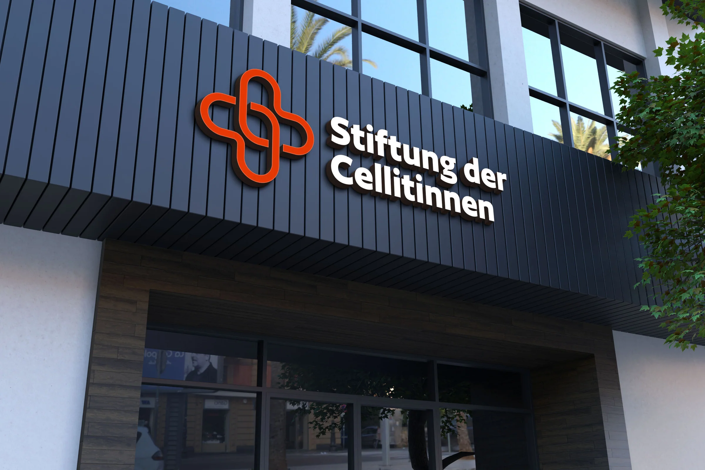 Fassade mit Signet