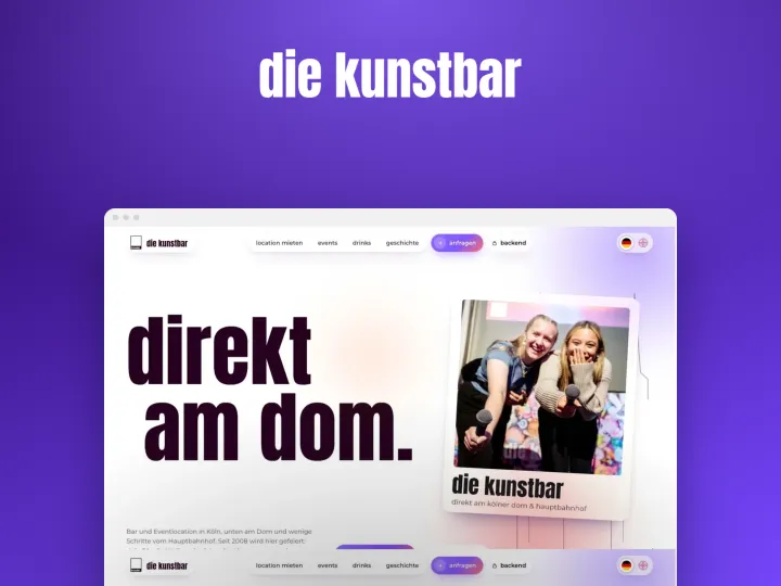 die kunstbar: Übersicht