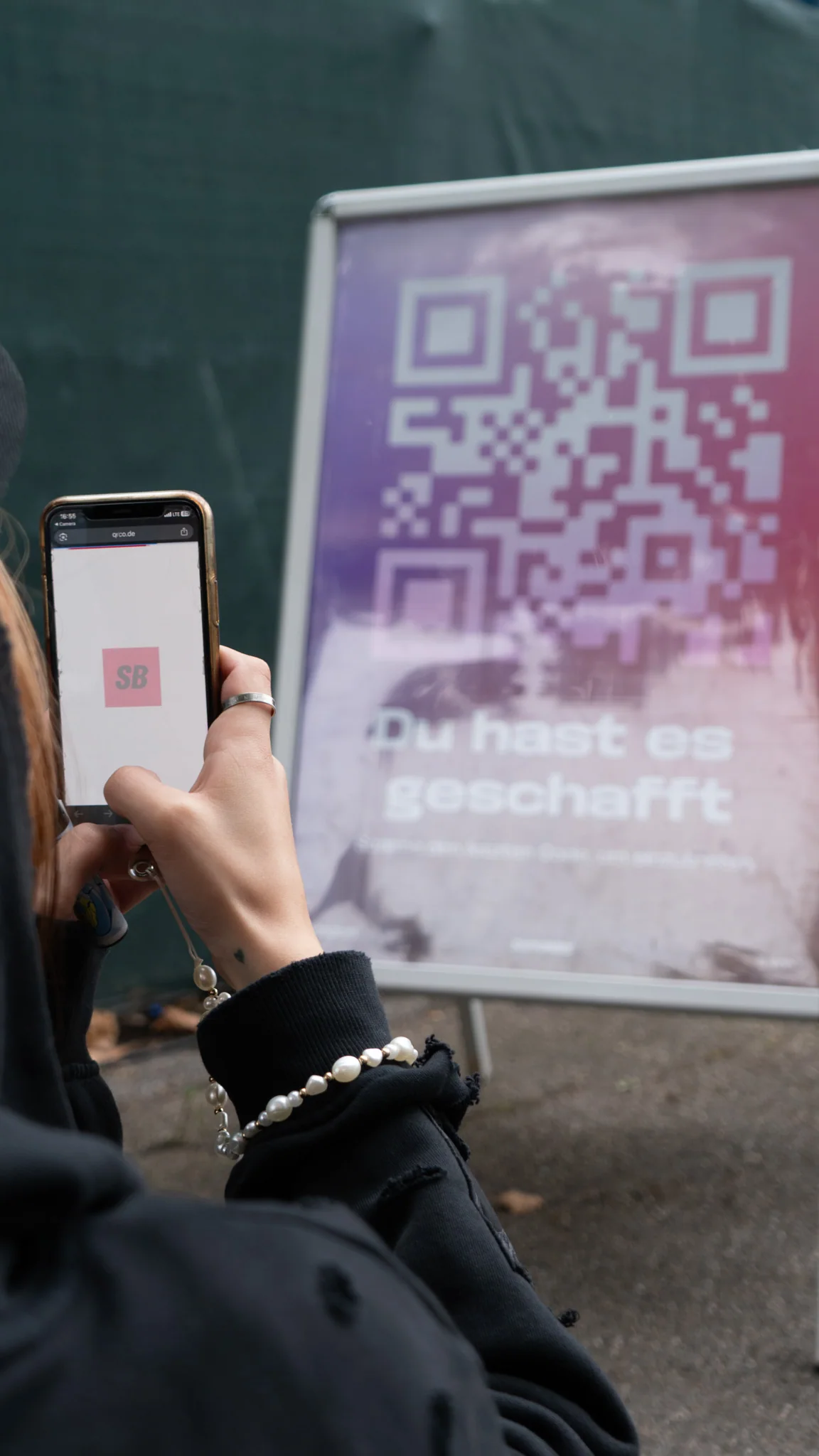 Gäste scannen den Code