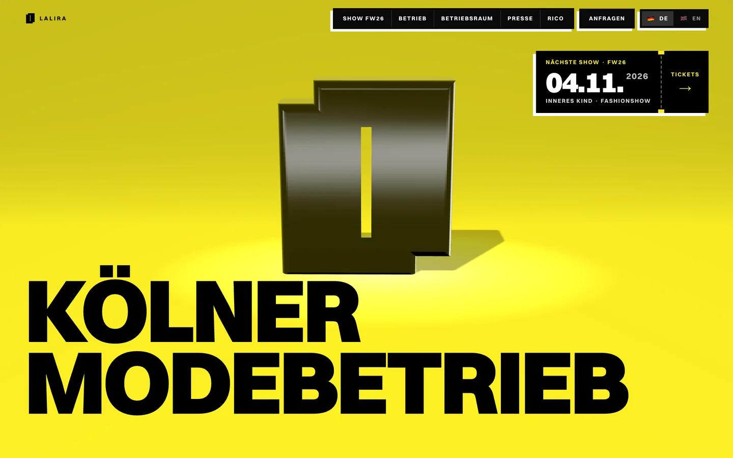 Startseite der Website LALIRA (lalira.neumyvakin.com)